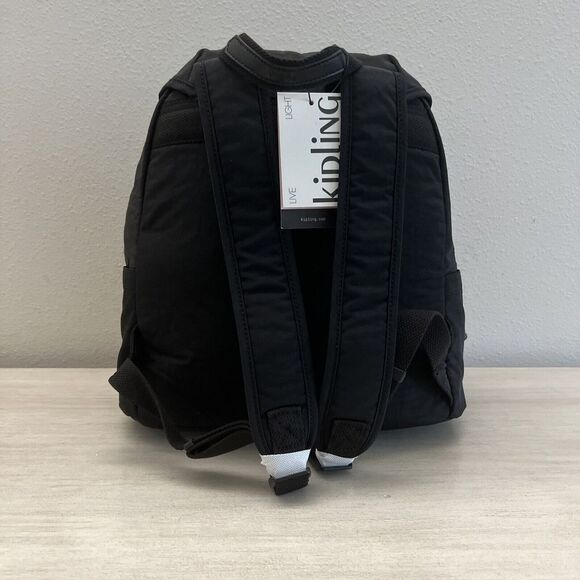 Kipling Fiona Medium Backpack KI9346 - Black w Glam Silver (NWT) - Picture 4 of 14